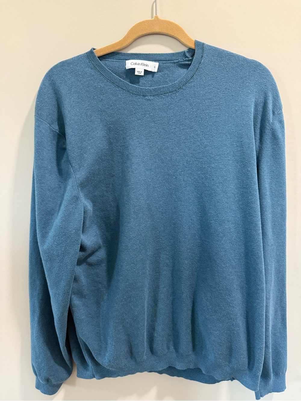 Calvin Klein Men's Slate Blue Crewneck Sweater